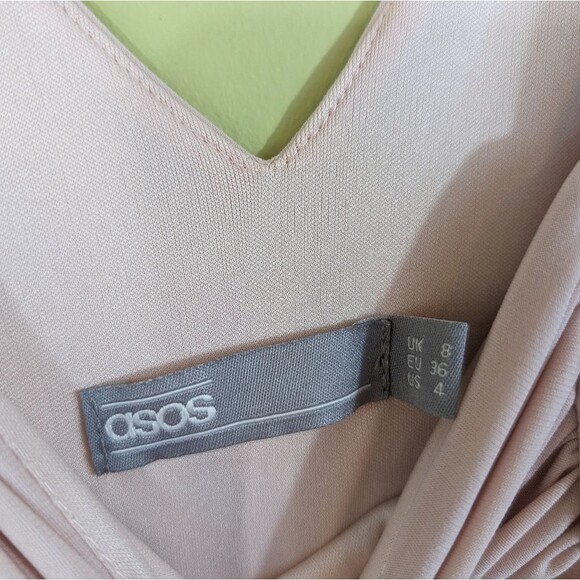 ASOS dress Drape Cold Shoulder Maxi wedding‎ bridesmaid 4 - Picture 6 of 6